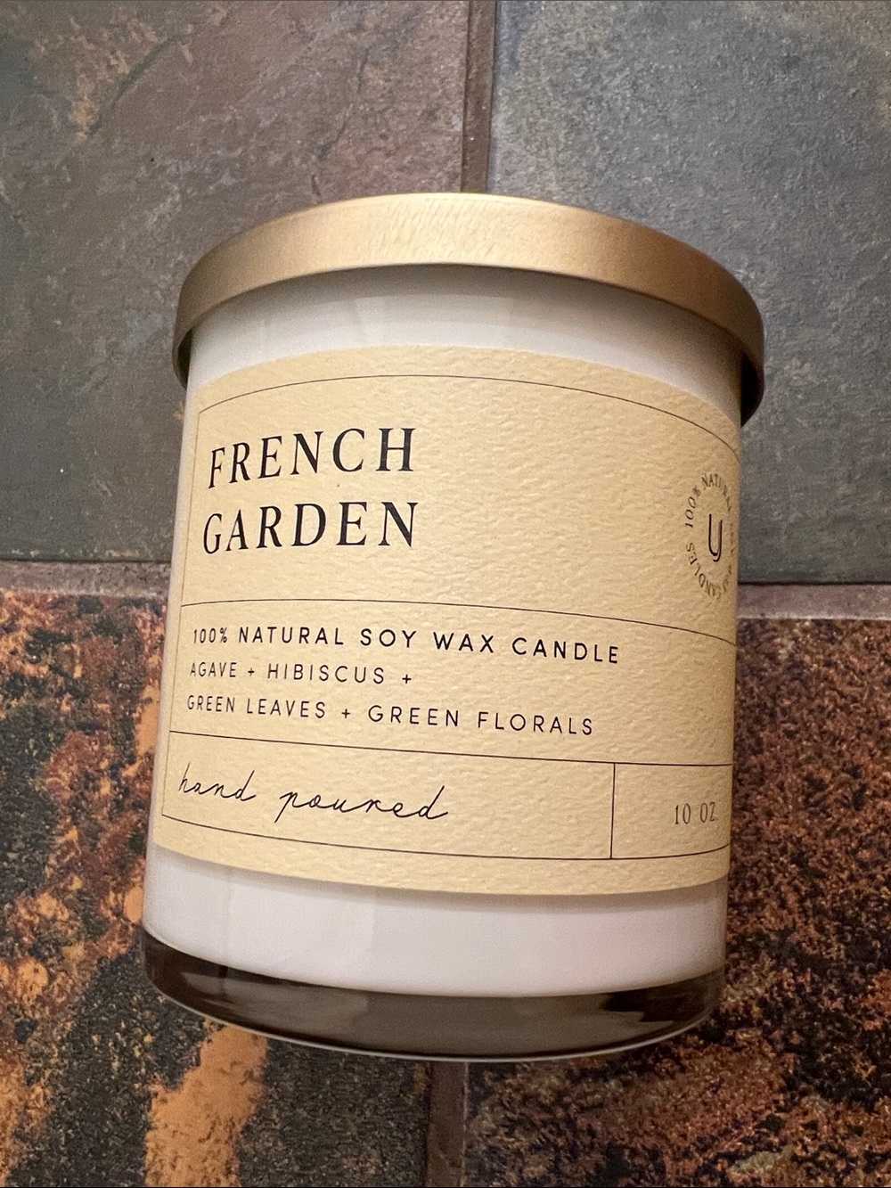 New Uncommon James French Garden Soy Wax Candle